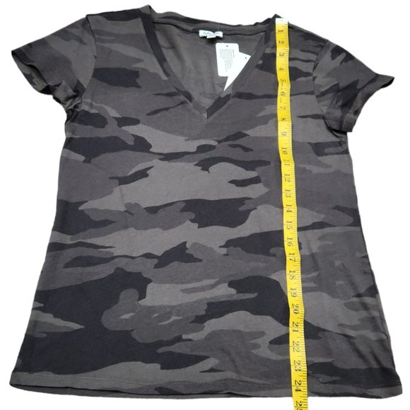 NWT Splendid Kate Camo V Neck Casual Soft Short Sleeve Tee Top Size XS - Picture 5 of 7